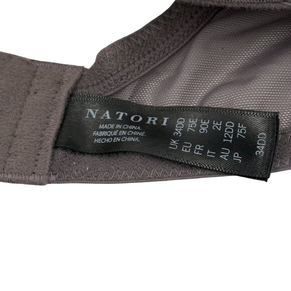 Natori Full Coverage Underwire Bra 34DD Dark Gray #22080 - Picture 3 of 4